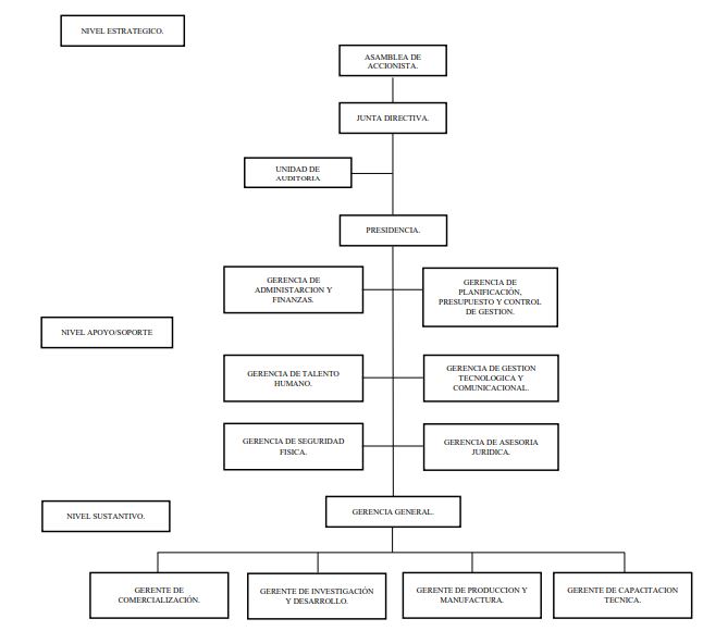 Organigrama de CINCATESA